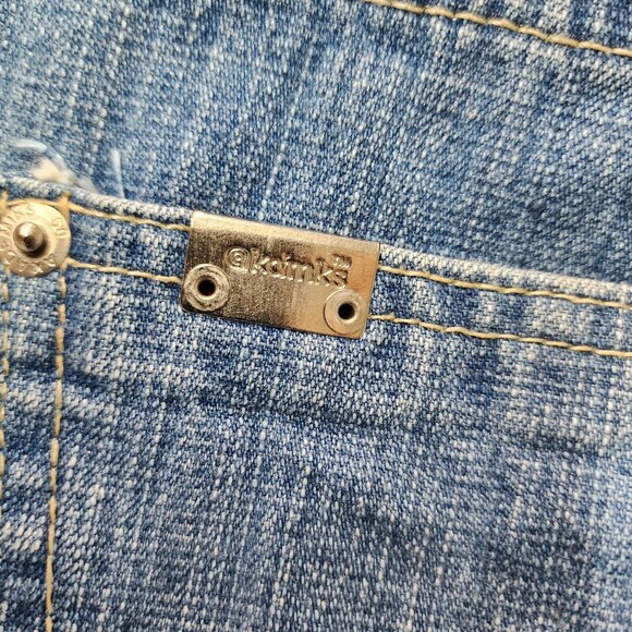 Akademiks Men's Light Wash Distressed Straight Leg Denim Jean Size 34x32 - Picture 4 of 14